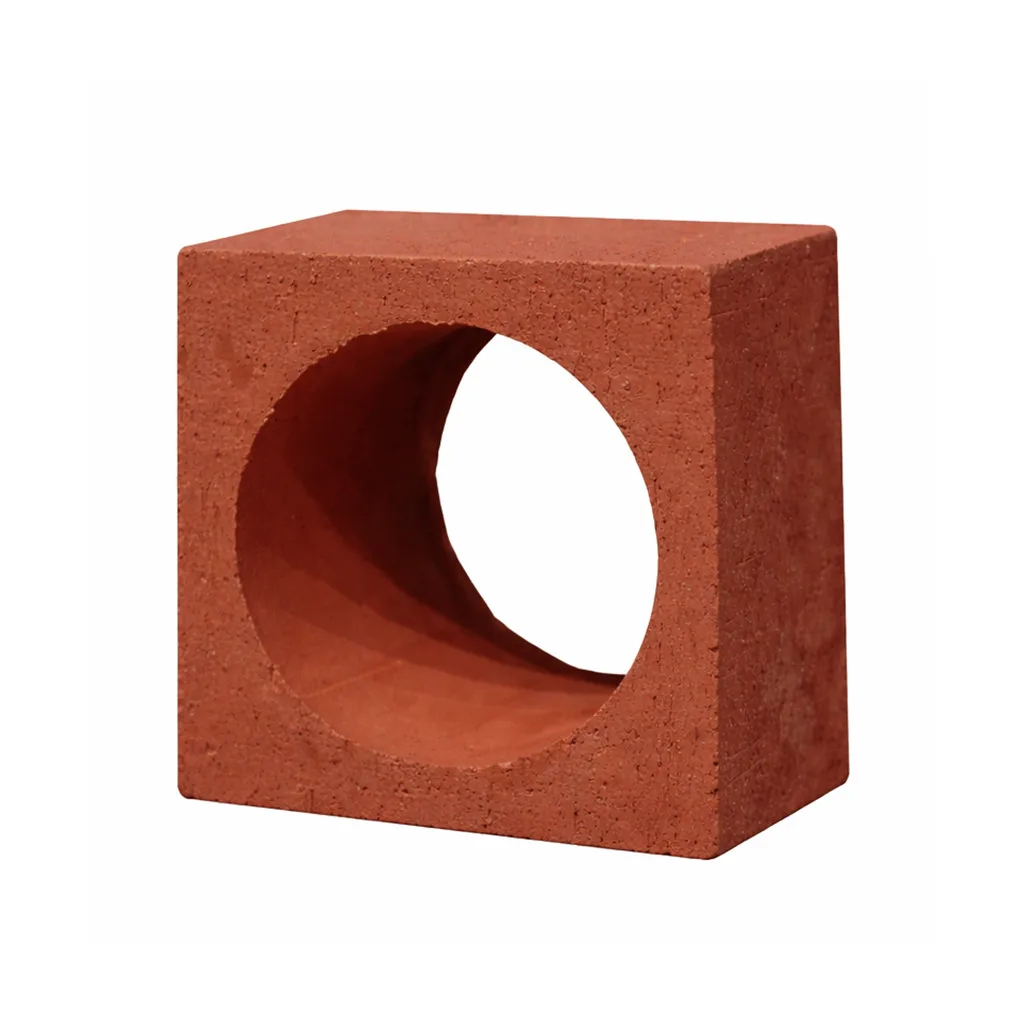 Балконска тухла Кръг Червен 195×195×100