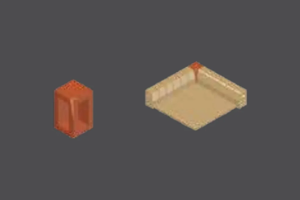 Бордюр дебел вътрешен ъгъл 125×100×210